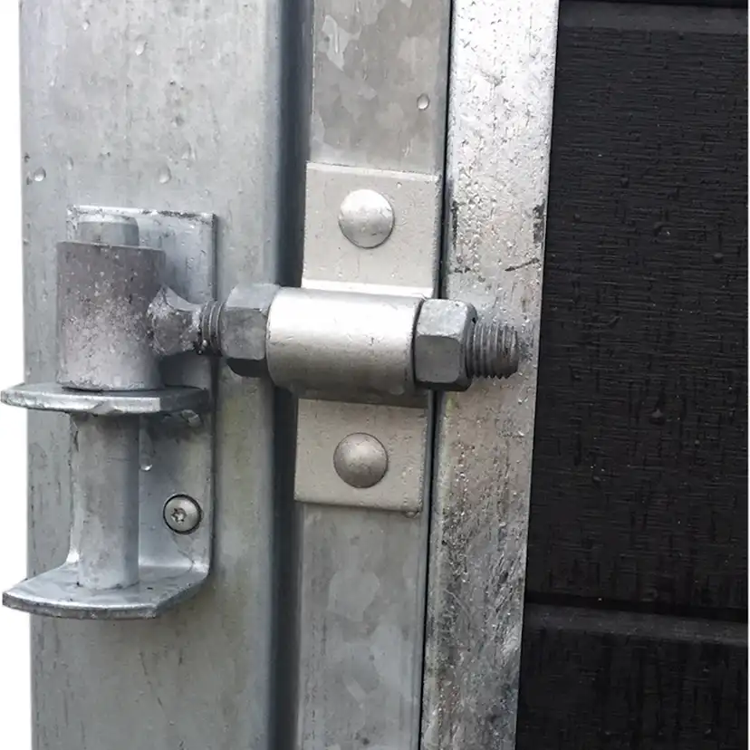 Artura Dubbelgrind Högervänd 197×175 cm + 16 cm stålstolpar