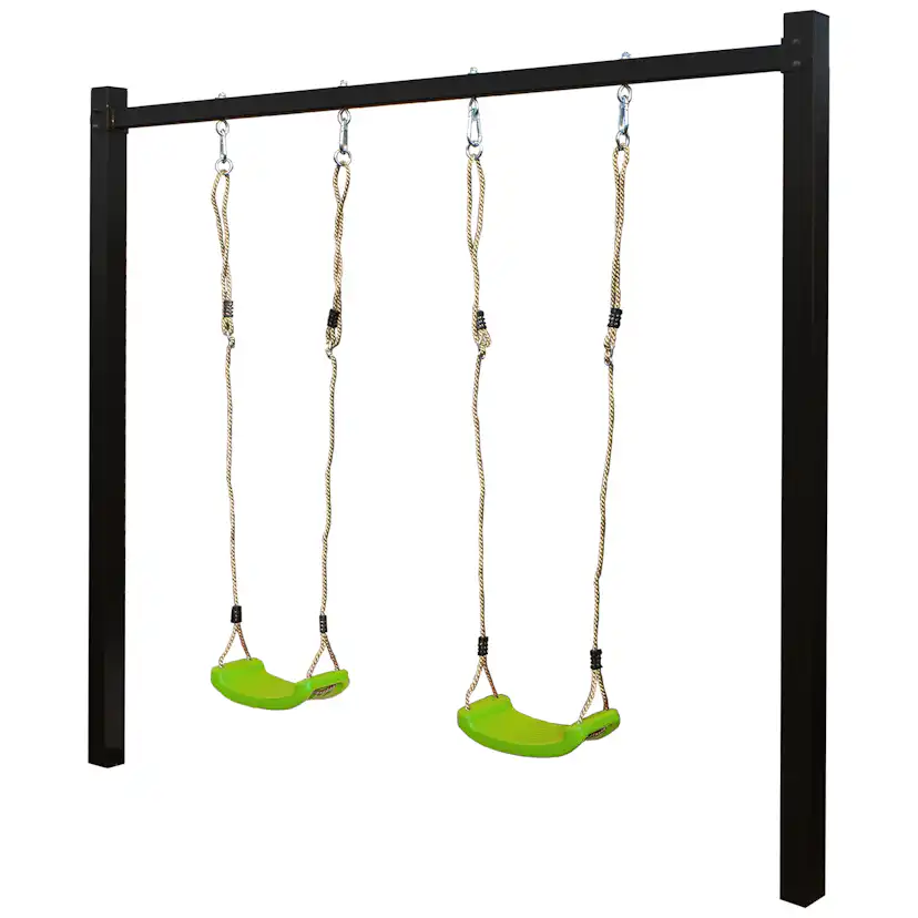 Gungställning PLUS Stål med 2 Gungsitsar