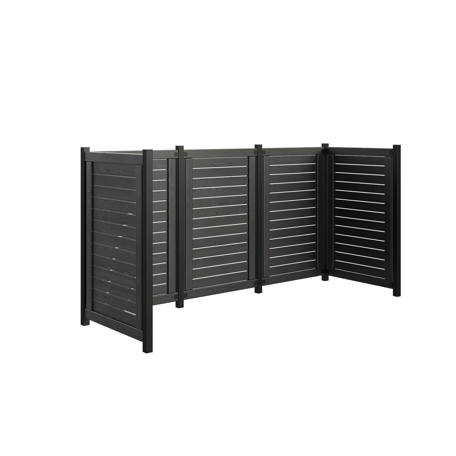 Avfallsskjul PLUS Lund 245×85×124 cm