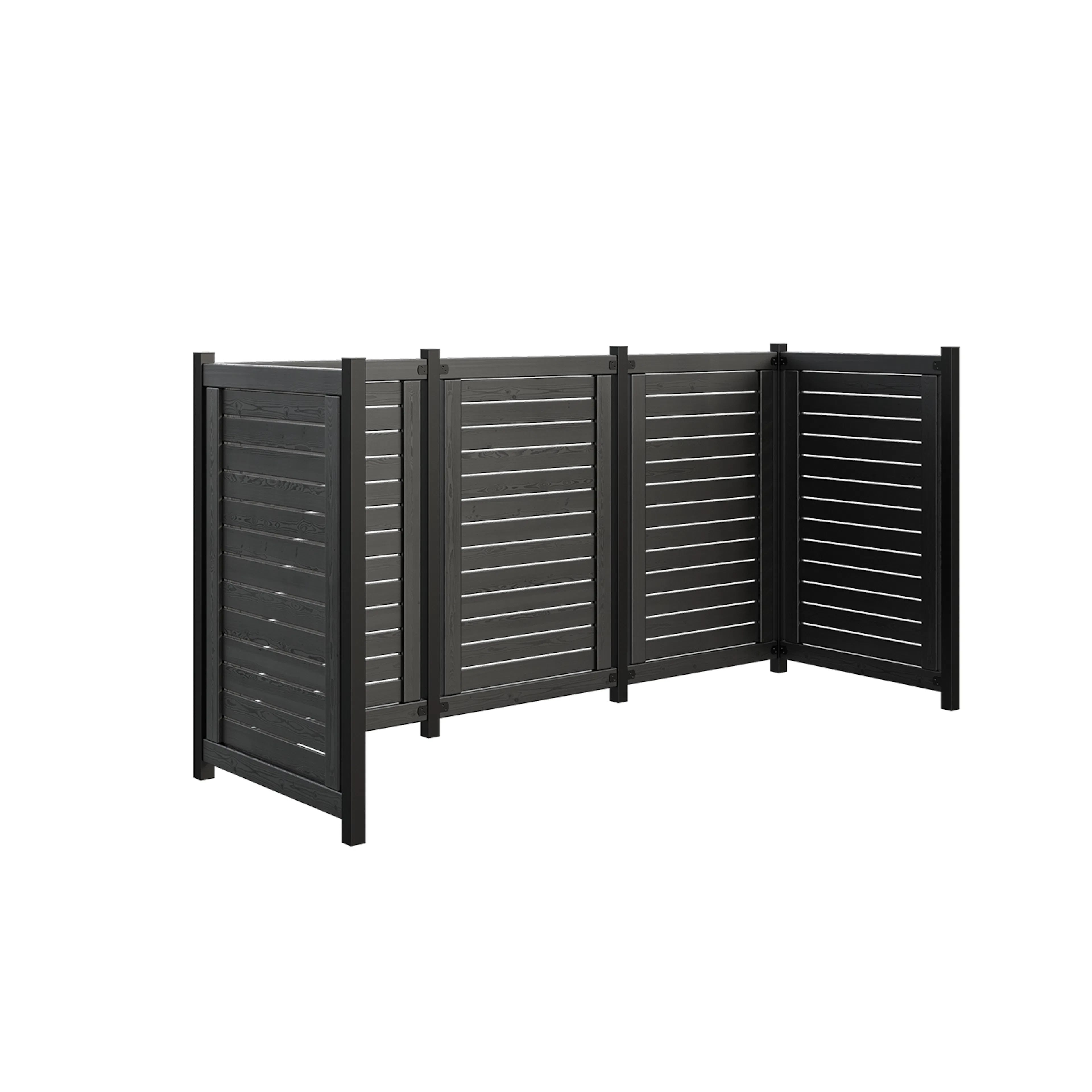 Avfallsskjul PLUS Lund 245×85×124 cm