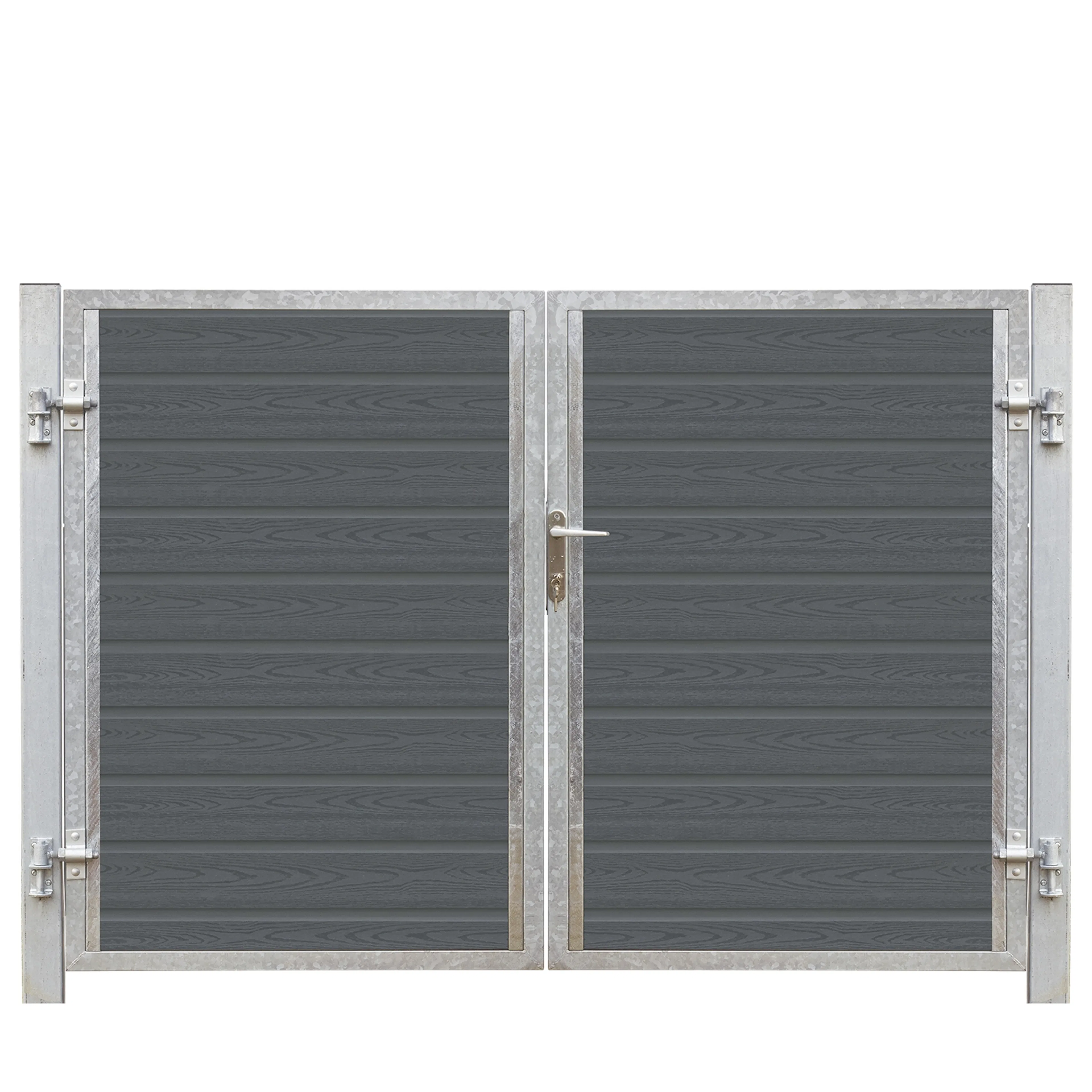 Artura Dubbelgrind Högervänd 197×135 cm + 16 cm stålstolpar