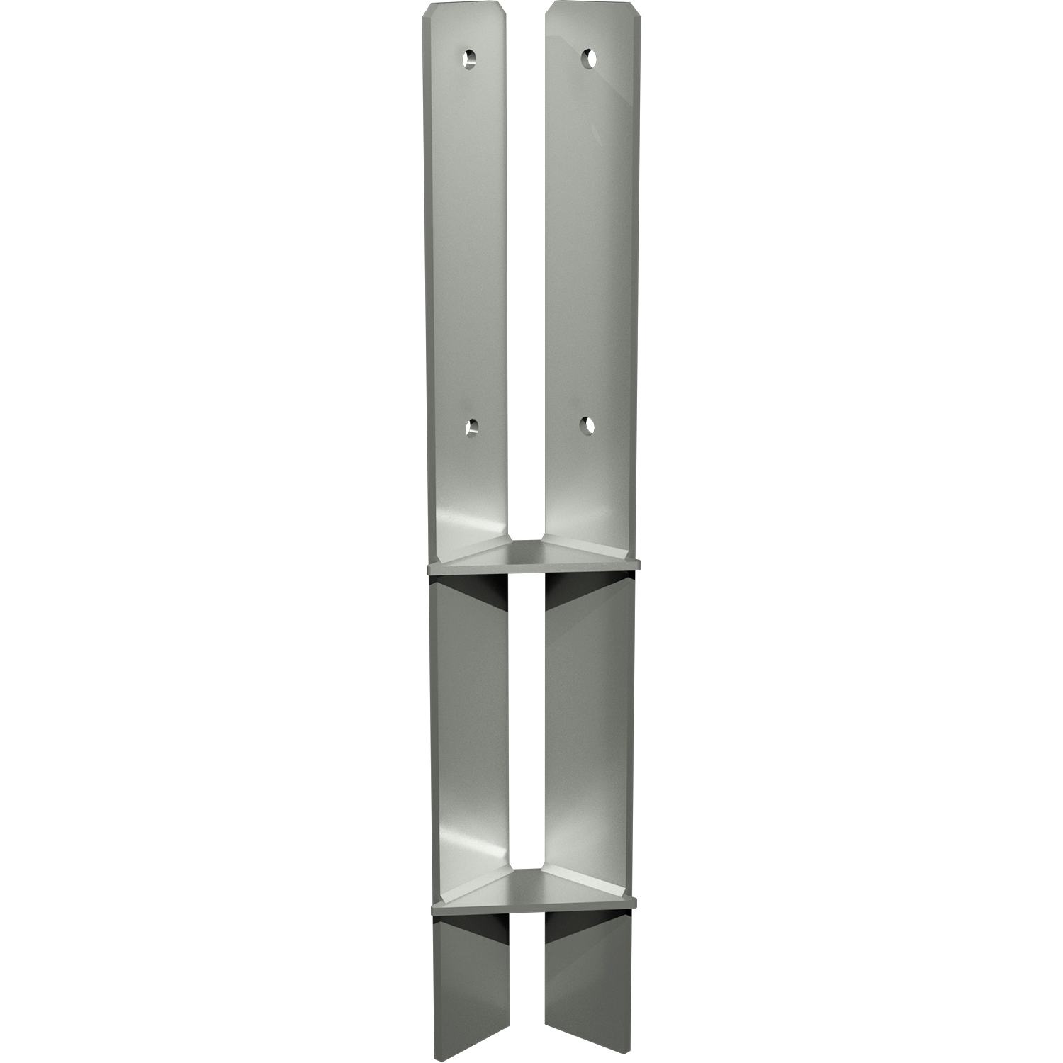 Hörn PLUS stolparfot för nedgjutning För stolpar 9x9x cm - Längd 60 cm