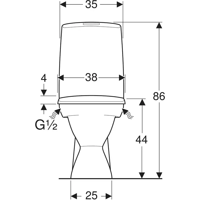 Toalettstol Ifö Vinta Rimfree för Limning