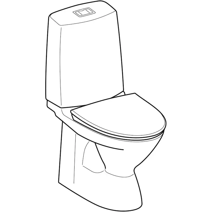 Toalettstol Ifö Vinta Rimfree för Limning