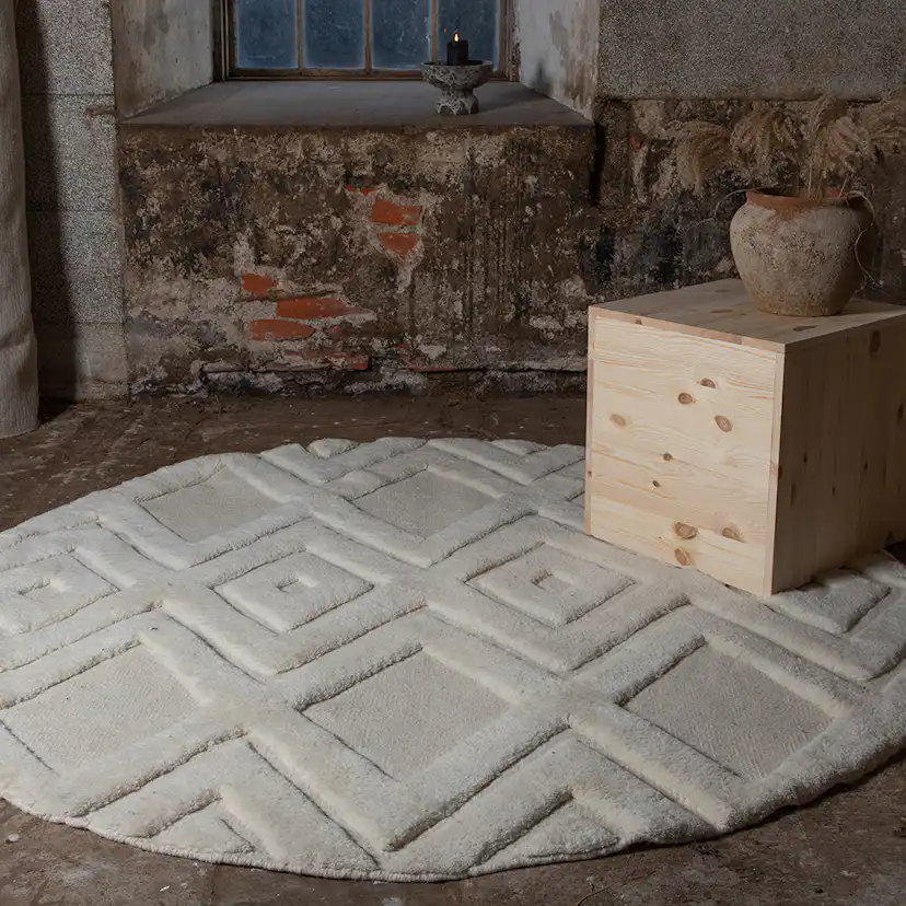 Ullmatta Vind Dahlia Rund ø200 cm