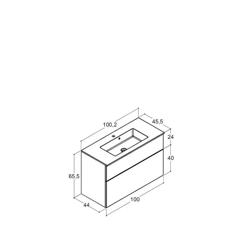 Tvättställsskåp Dansani Luna Minore