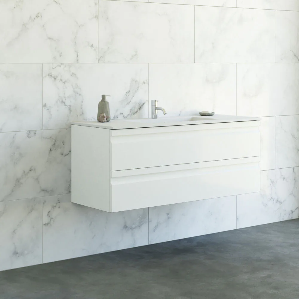 Tvättställsskåp Dansani Luna Minore med Integrerat Handtag