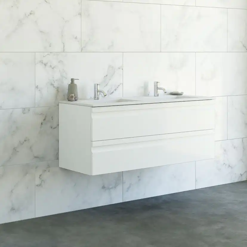 Tvättställsskåp Dansani Luna Minore Dubbel med Integrerat Handtag