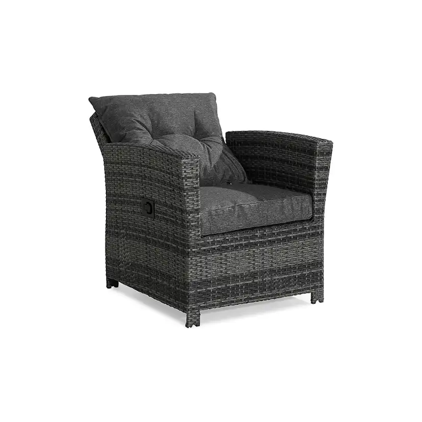 Recliner Utefåtölj Comfort Garden James Grå inkl. Dynor