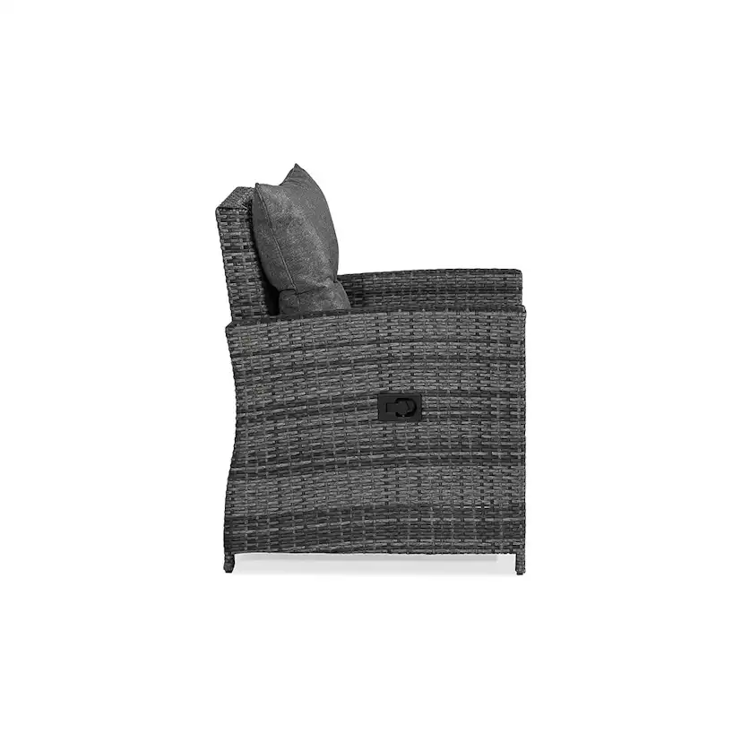 Recliner Utefåtölj Comfort Garden James Grå inkl. Dynor