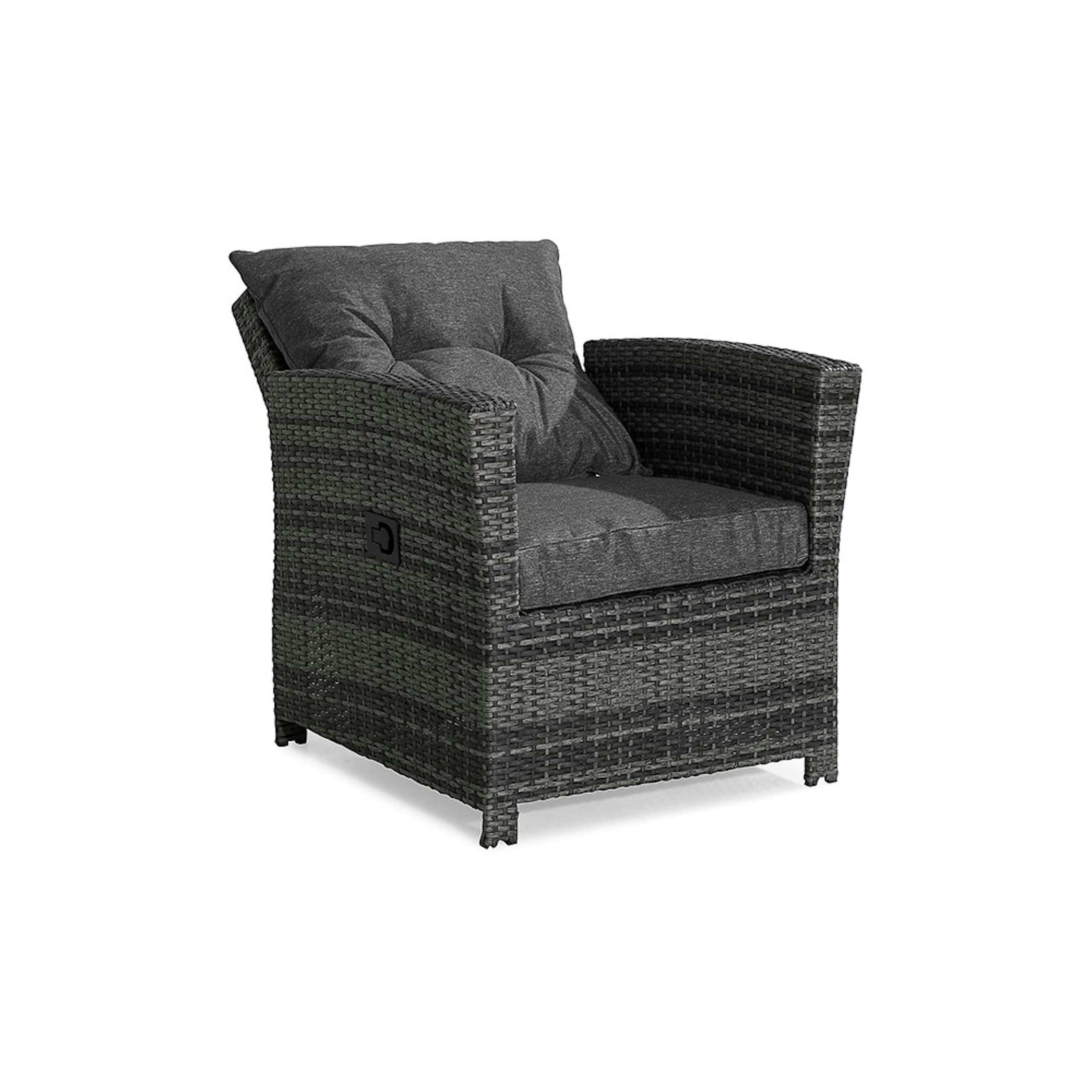 Recliner Utefåtölj Comfort Garden James Grå inkl. Dynor