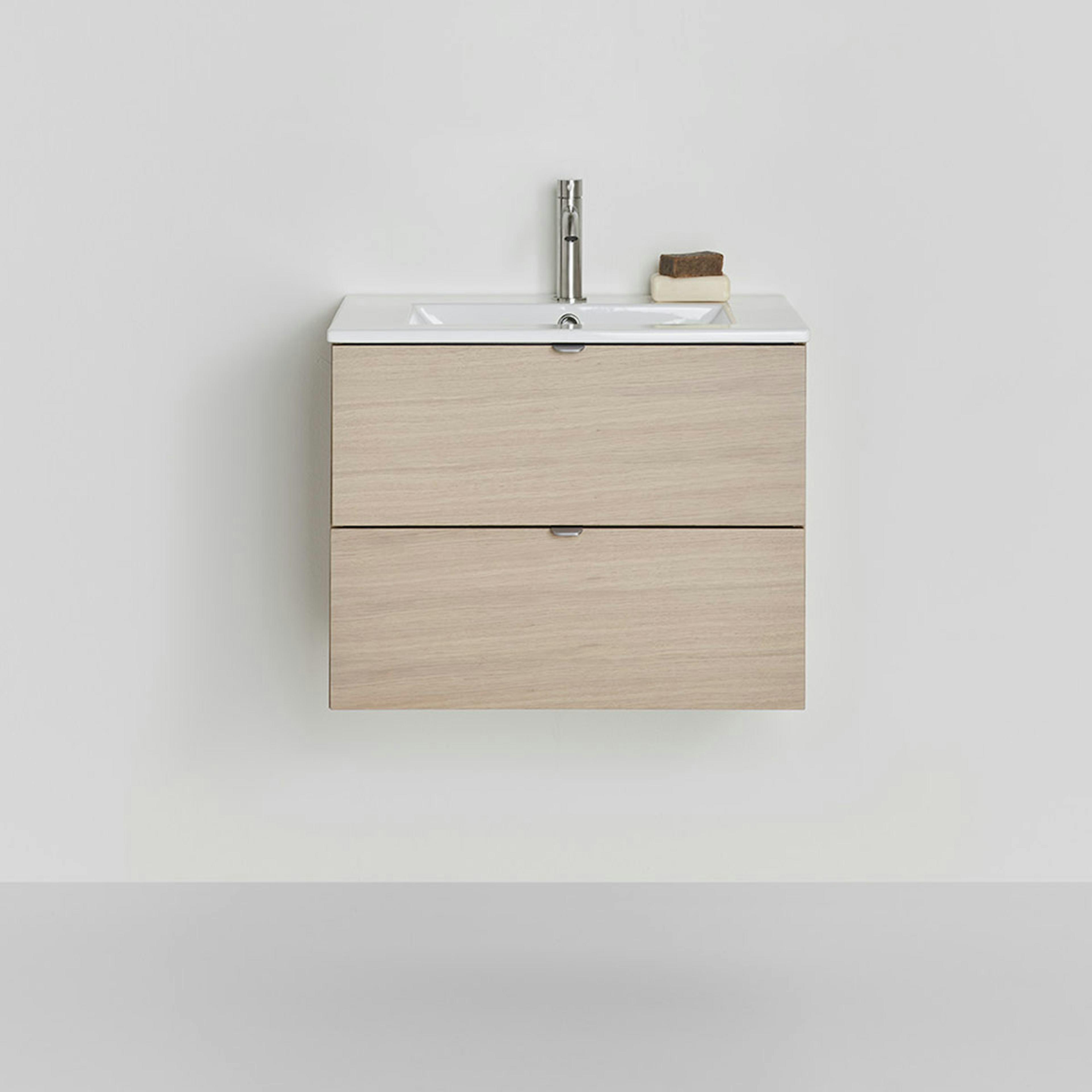 Tvättställsskåp Hafa Go 2 Lådor Ek