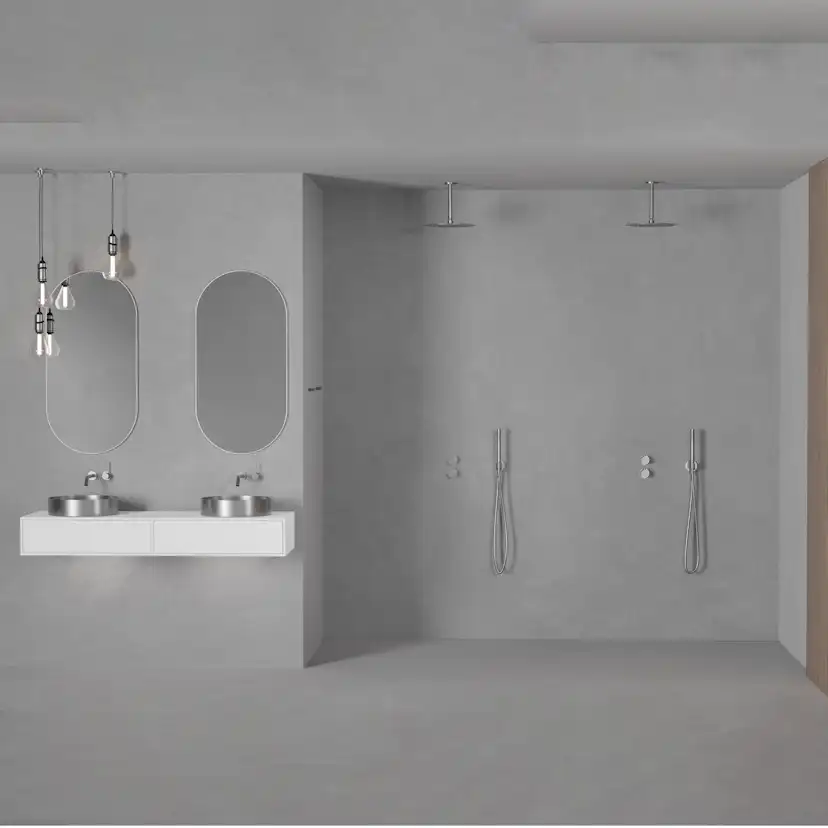 Takduschset Scandtap Steel Harmonized 2Z för Inbyggnad