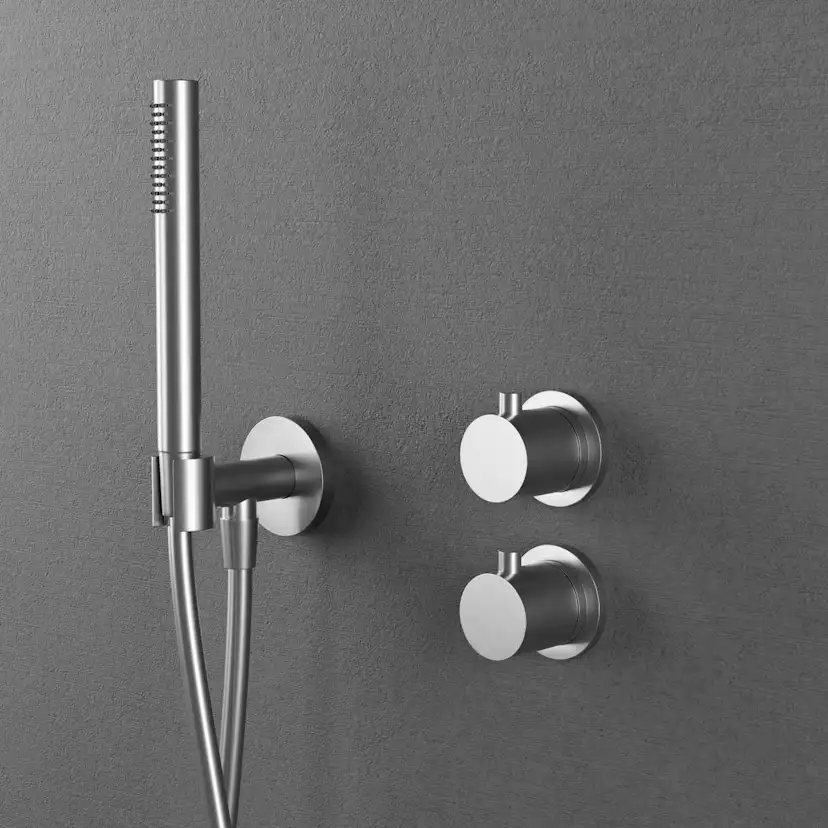 Takduschset Scandtap Steel Harmonized 2Z för Inbyggnad