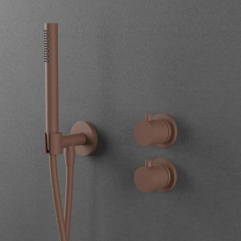 Takduschset Scandtap Steel Harmonized 2Z för Inbyggnad