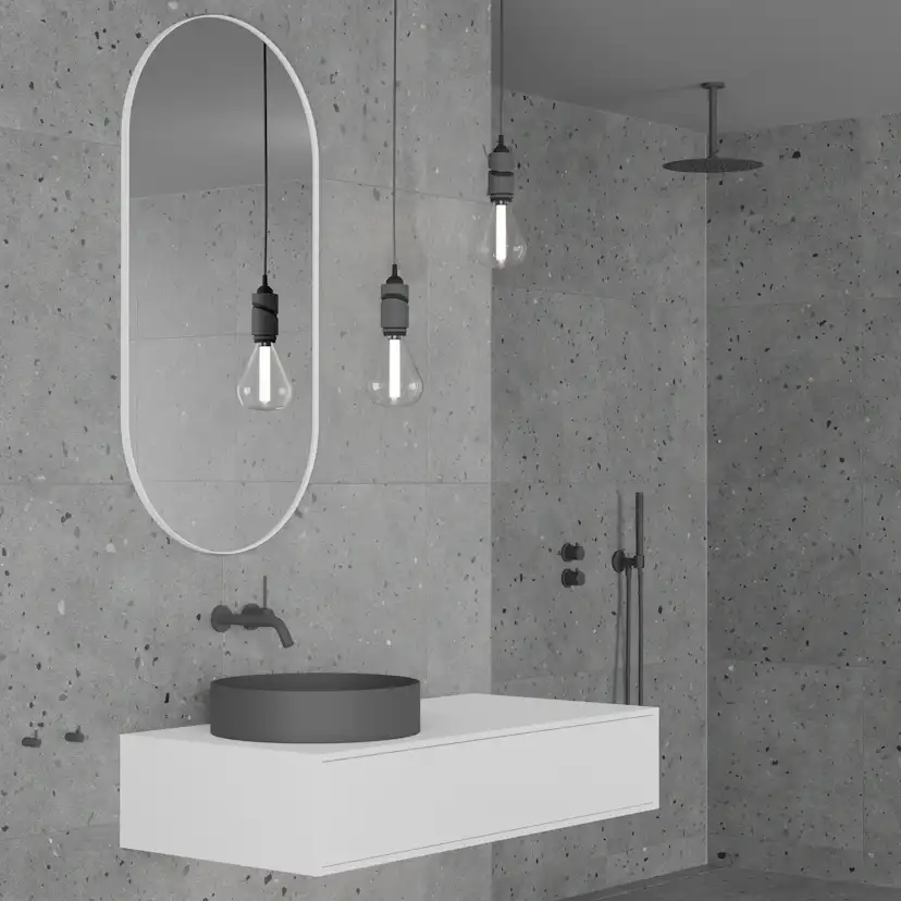 Takduschset Scandtap Steel Harmonized 2Z för Inbyggnad