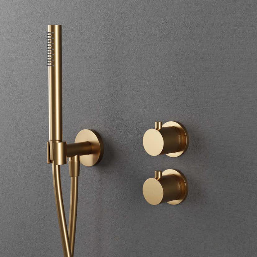 Takduschset Scandtap Steel Harmonized 2Z för Inbyggnad