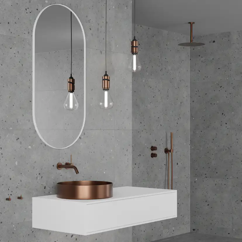 Takduschset Scandtap Steel Harmonized 2Z för Inbyggnad