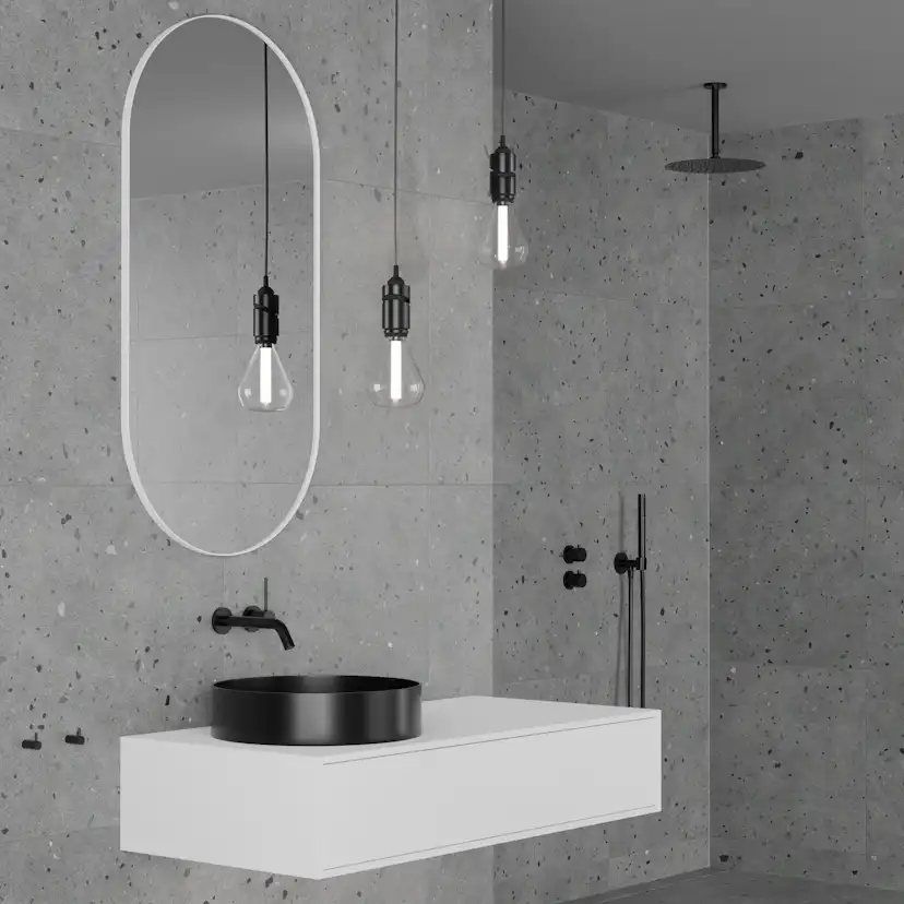 Takduschset Scandtap Steel Harmonized 2Z för Inbyggnad