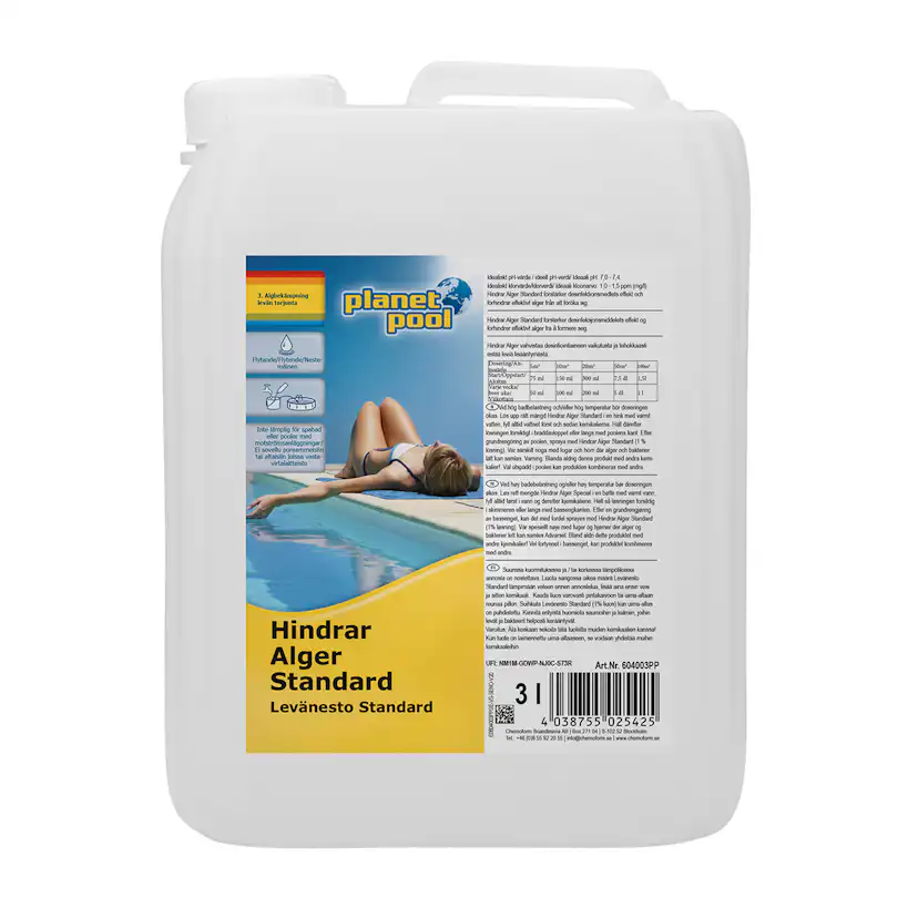Algmedel Planet Pool Hindrar Alger Standard 3 L