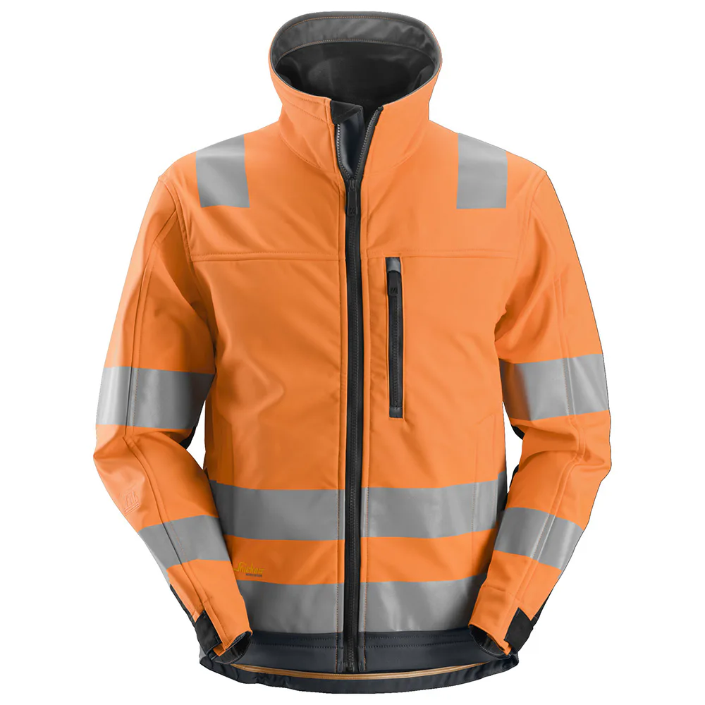 High vis orange/Steel grey