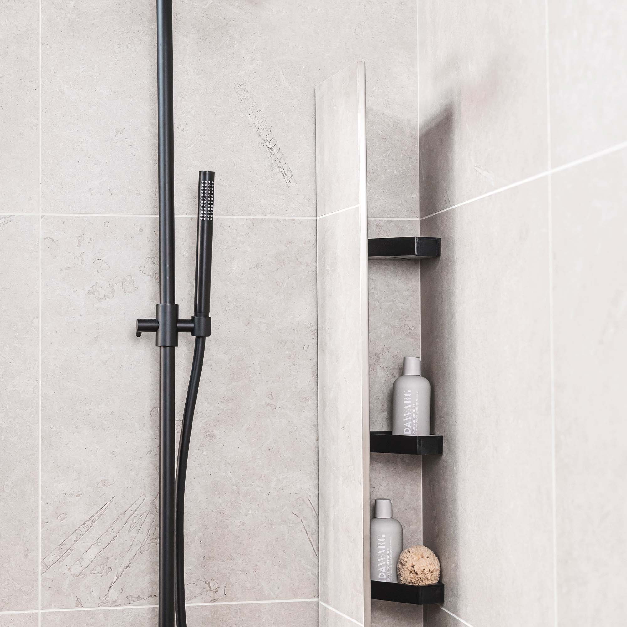 Duschhylla Macro Design Hide för Hörn