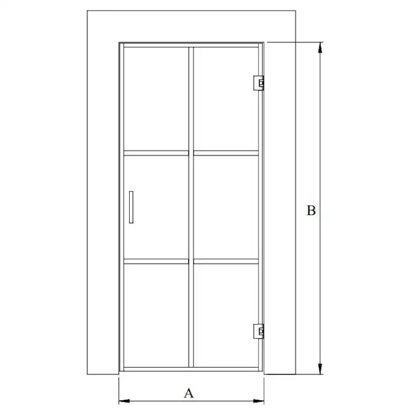 Bastudörr Hietakari Bläk Paris Glasdörr