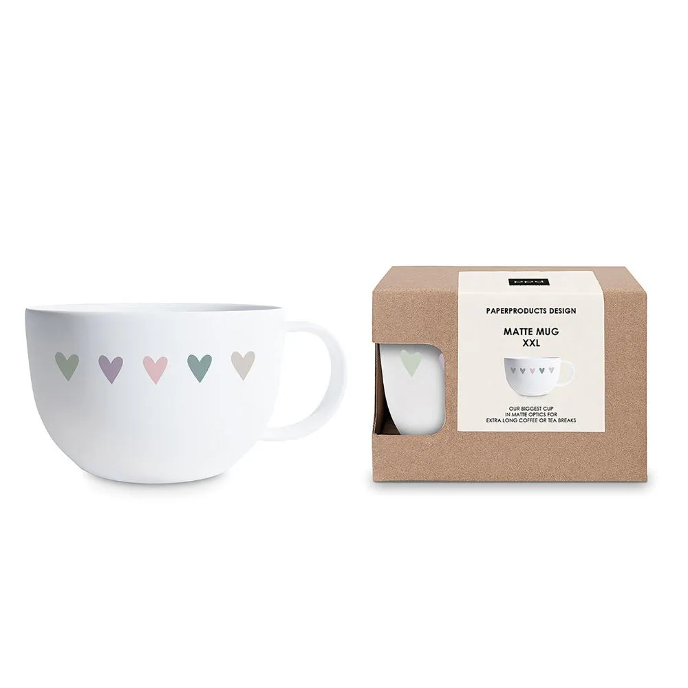 Mugg Paperproducts Design Heart Infusion Matt XXL 55 cl