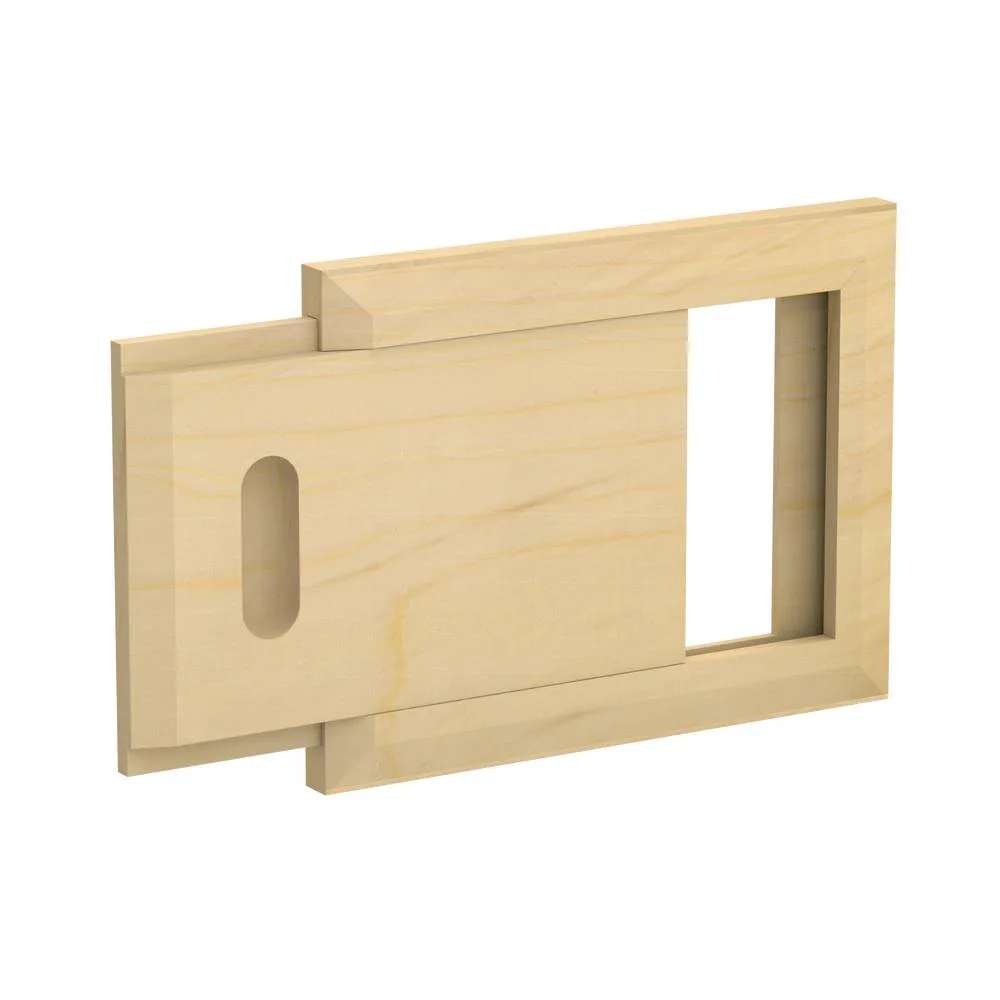 Ventilationslucka SAWO Fyrkant Trä 215x170 mm