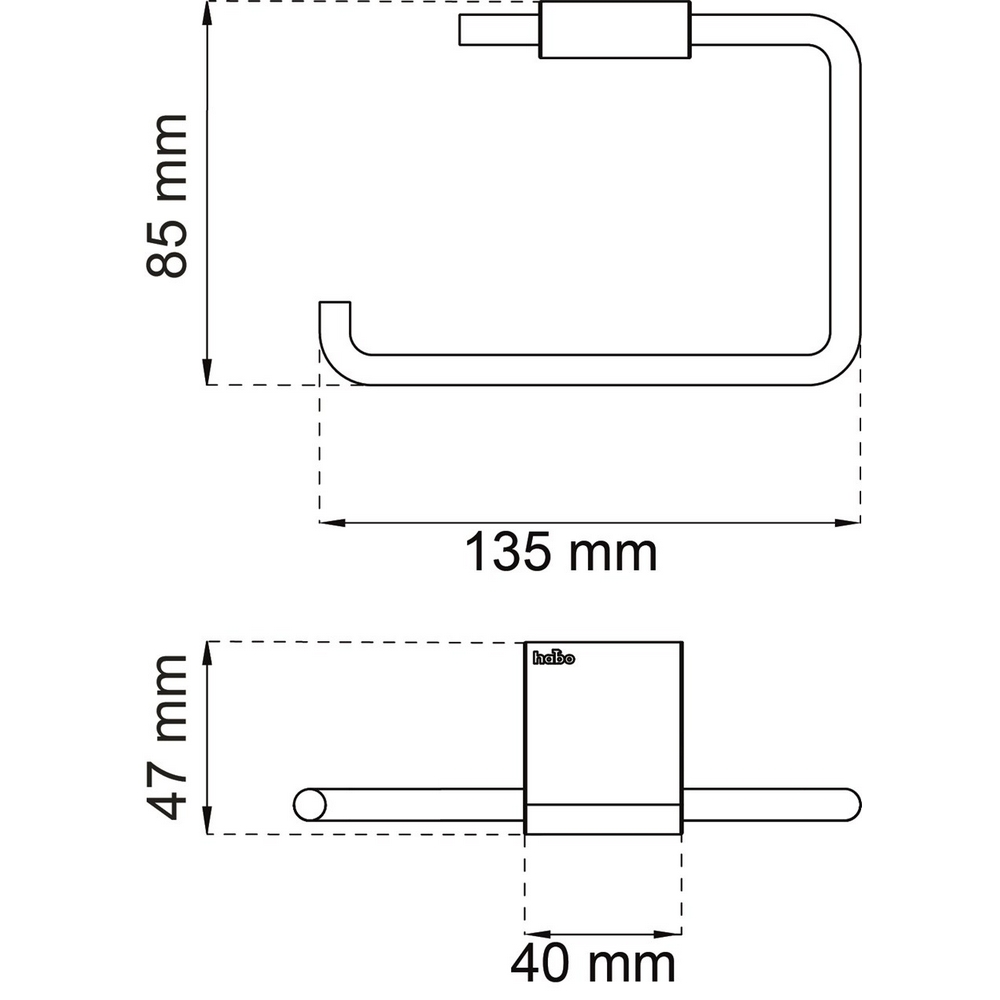 Toalettpappershållare Habo Laverna