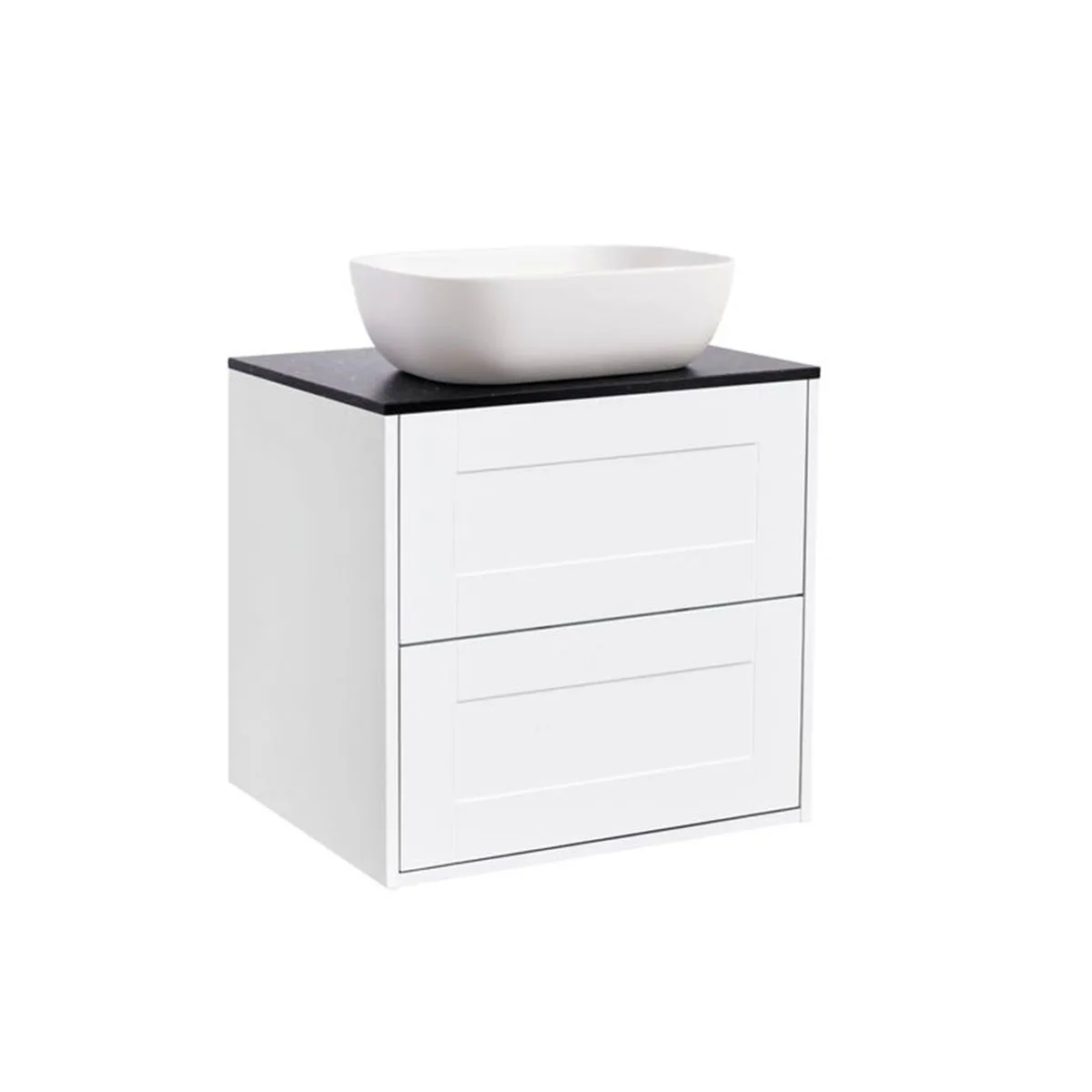 Tvättställsskåp Alterna Gabriella med Bänkskiva Kvartskomposit och Rektangulärt Tvättställ