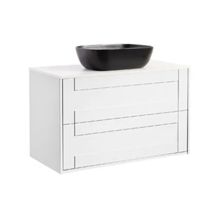 Tvättställsskåp Alterna Gabriella med Bänkskiva Kvartskomposit och Rektangulärt Tvättställ