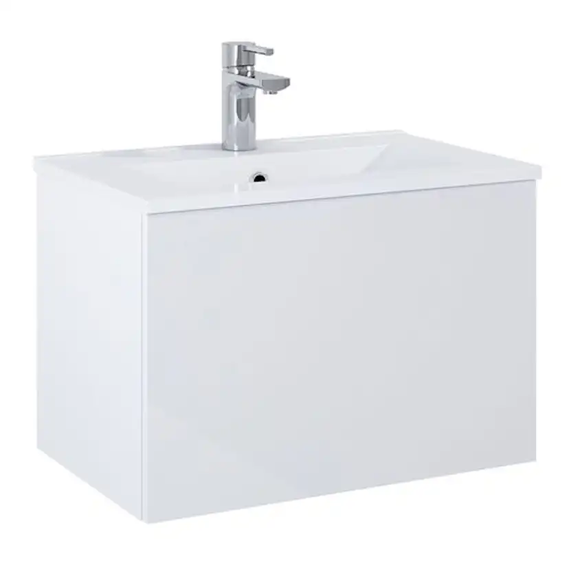 Tvättställsskåp Alterna Ella Kompakt med Ariella Porslin Tvättställ