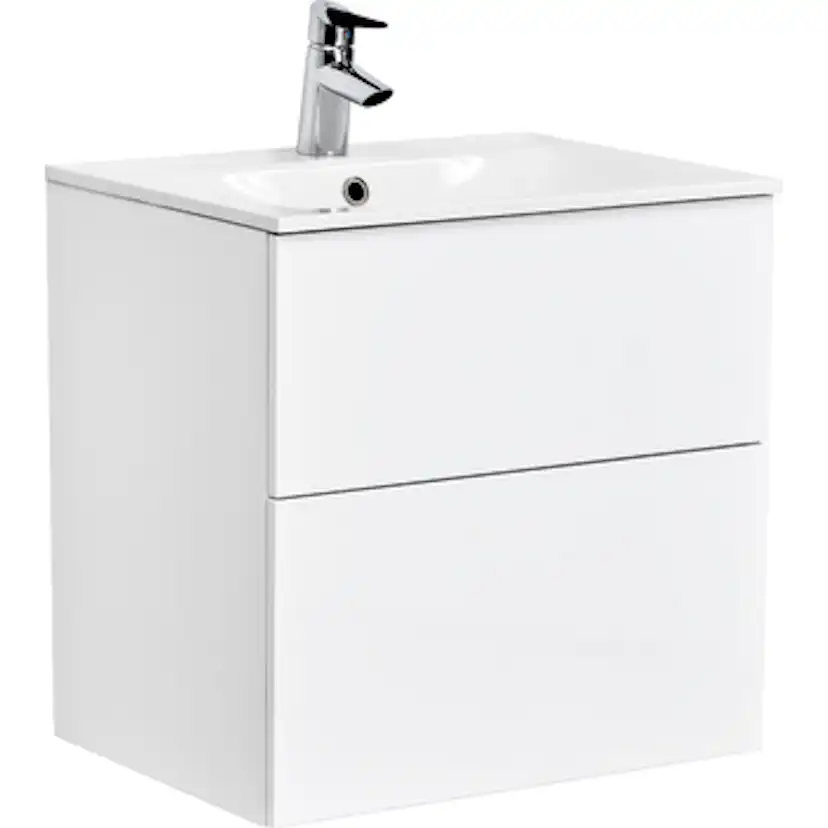 Tvättställsskåp Alterna Isella Kompakt med Ariella Mineralkomposit Tvättställ