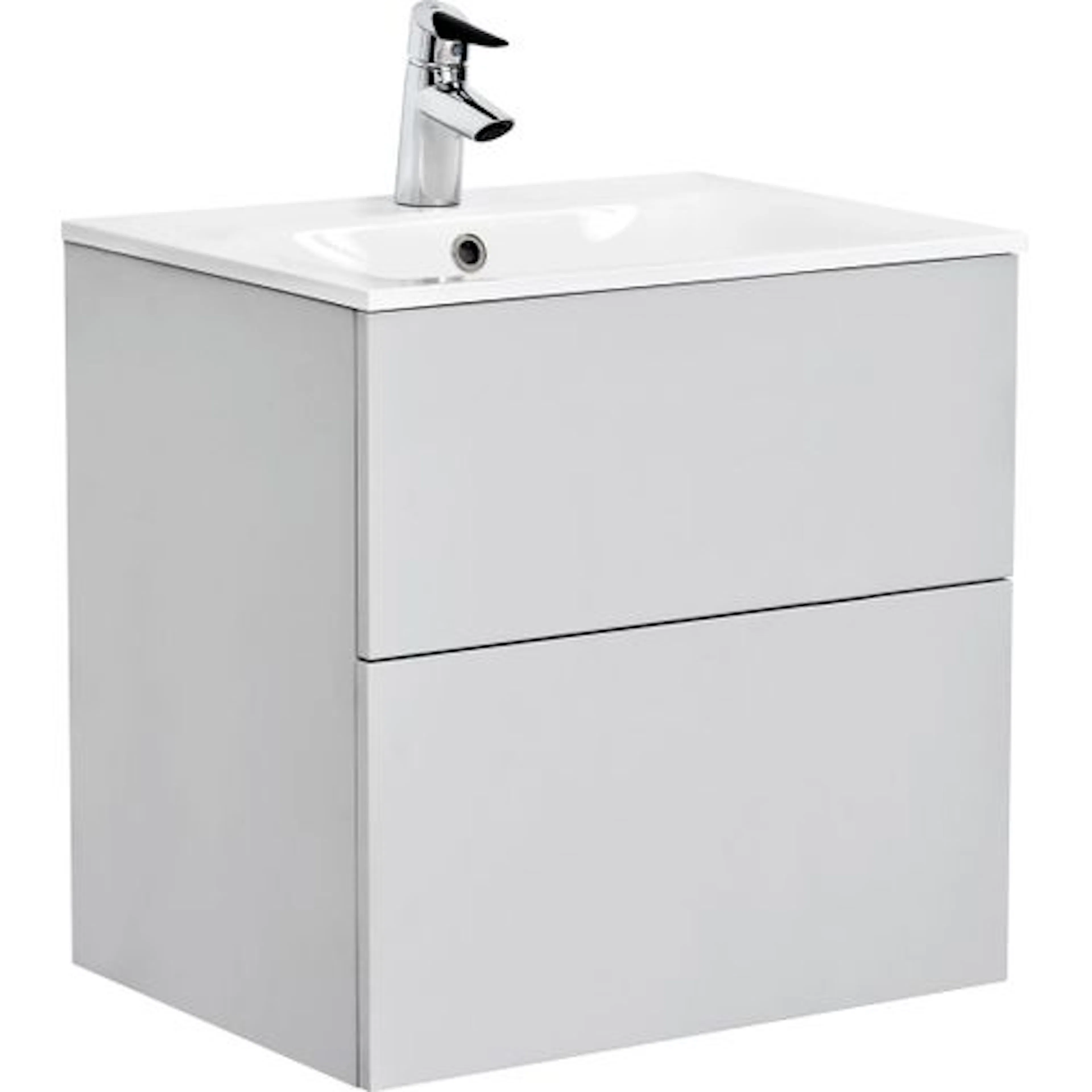 Tvättställsskåp Alterna Isella Kompakt med Ariella Mineralkomposit Tvättställ