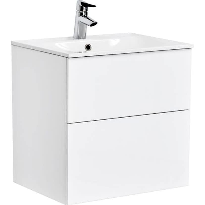 Tvättställsskåp Alterna Isella Kompakt med Ariella Mineralkomposit Tvättställ