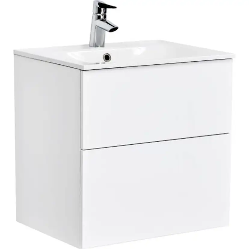 Tvättställsskåp Alterna Isella Kompakt med Ariella Mineralkomposit Tvättställ