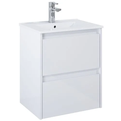 Tvättställsskåp Alterna Luxor Kompakt med Porslin Tvättställ