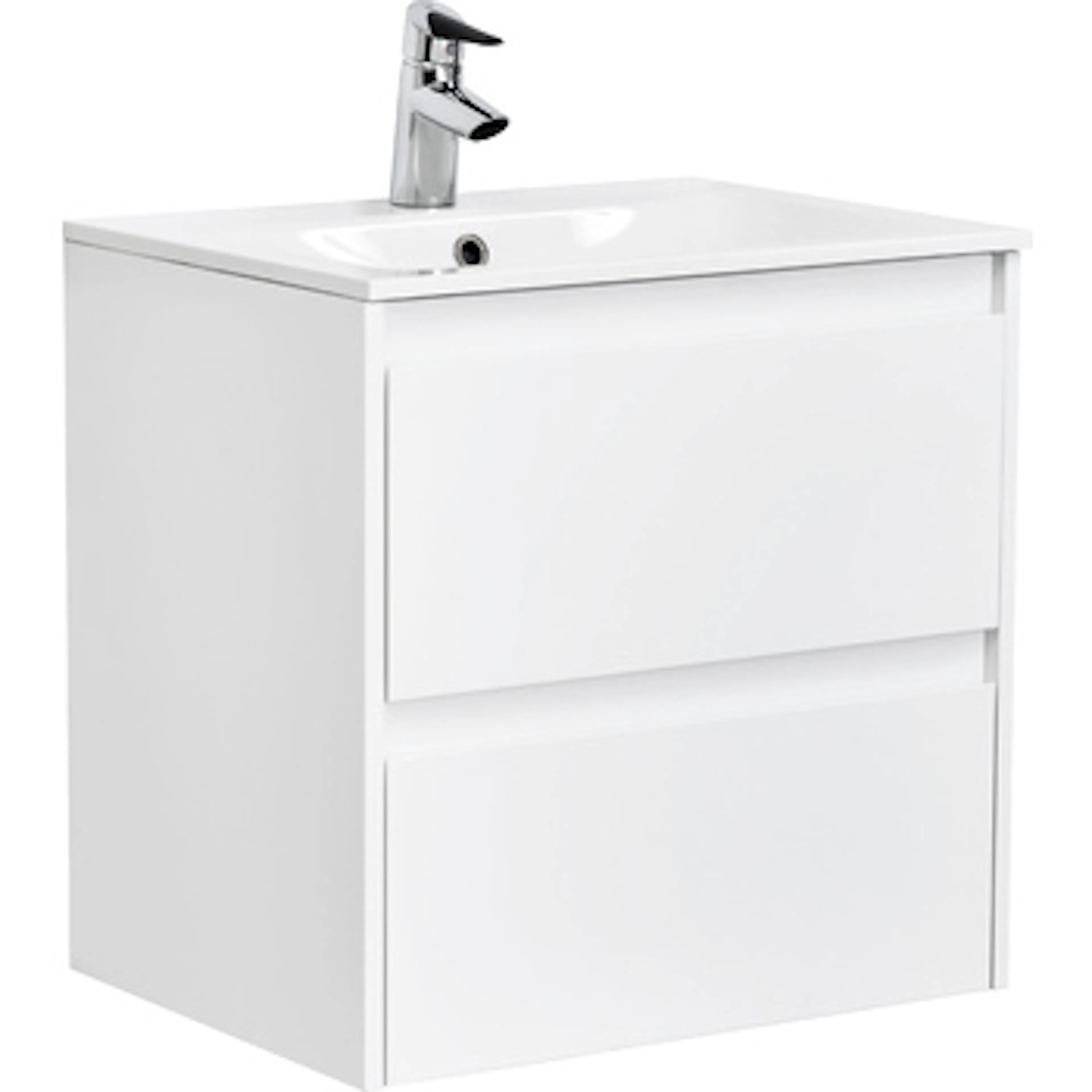 Tvättställsskåp Alterna Luxor Kompakt med Materialkomposit Tvättställ