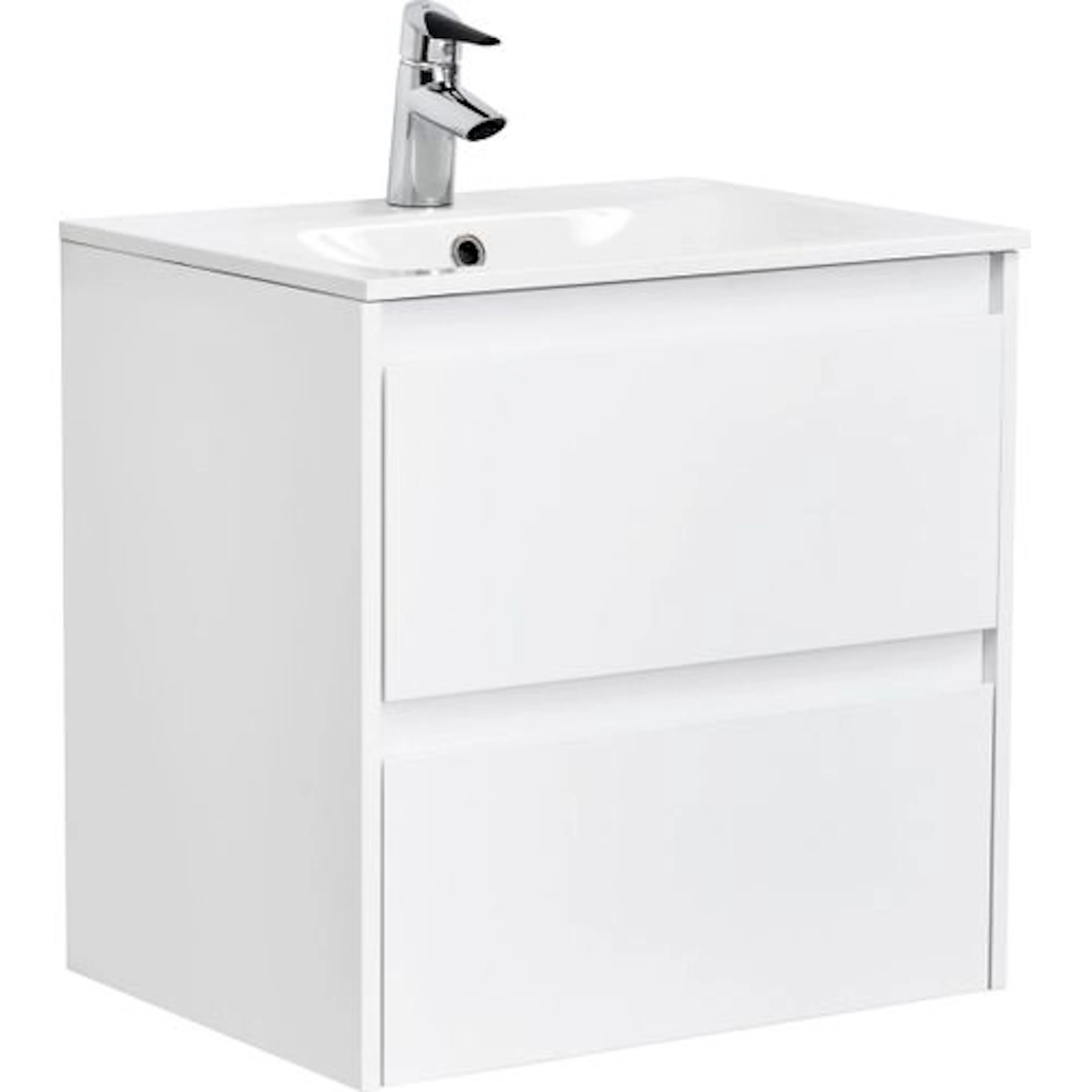 Tvättställsskåp Alterna Luxor Kompakt med Materialkomposit Tvättställ