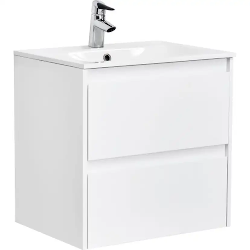 Tvättställsskåp Alterna Luxor Kompakt med Materialkomposit Tvättställ