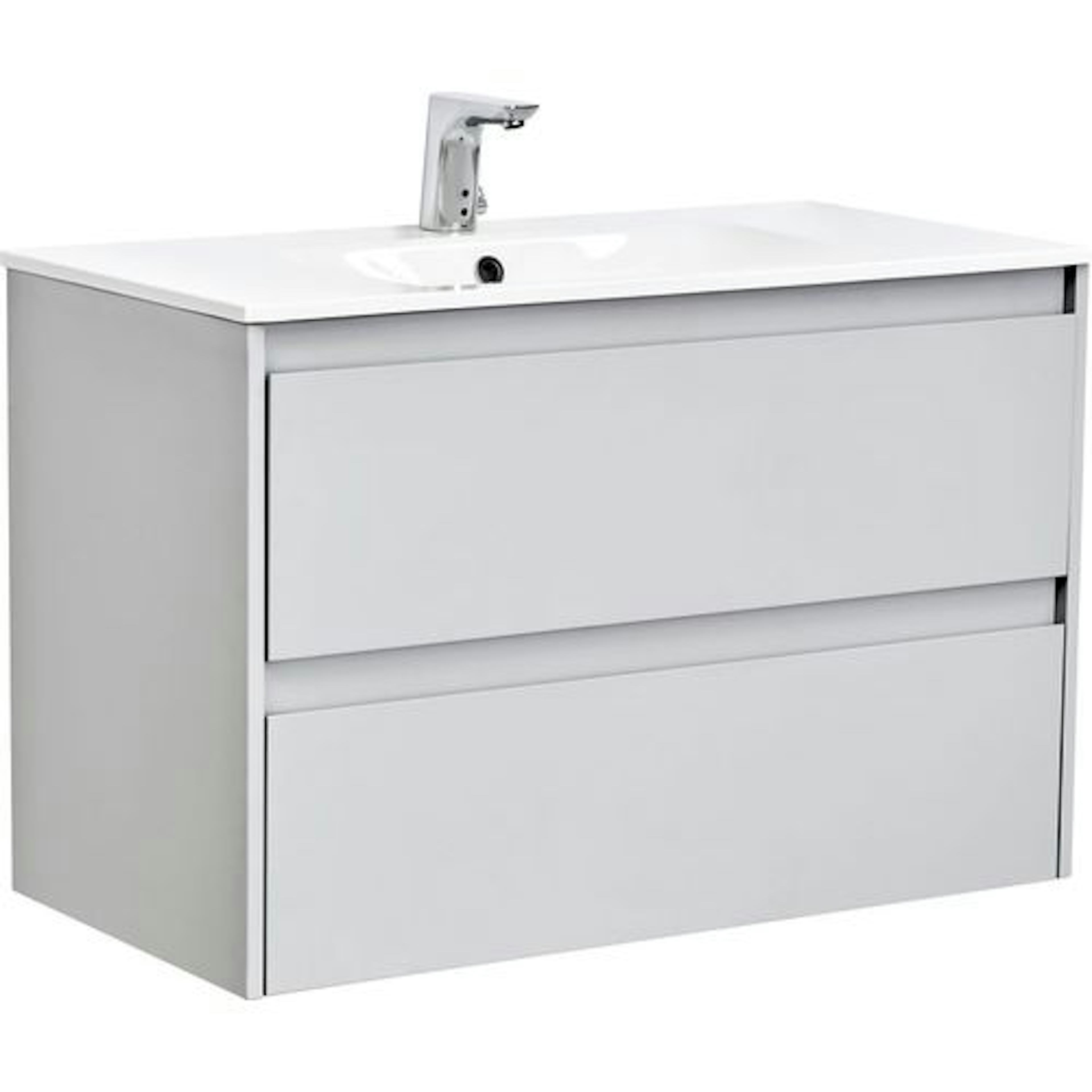 Tvättställsskåp Alterna Luxor med Materialkomposit Tvättställ