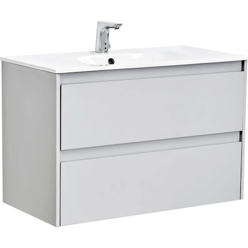 Tvättställsskåp Alterna Luxor med Materialkomposit Tvättställ