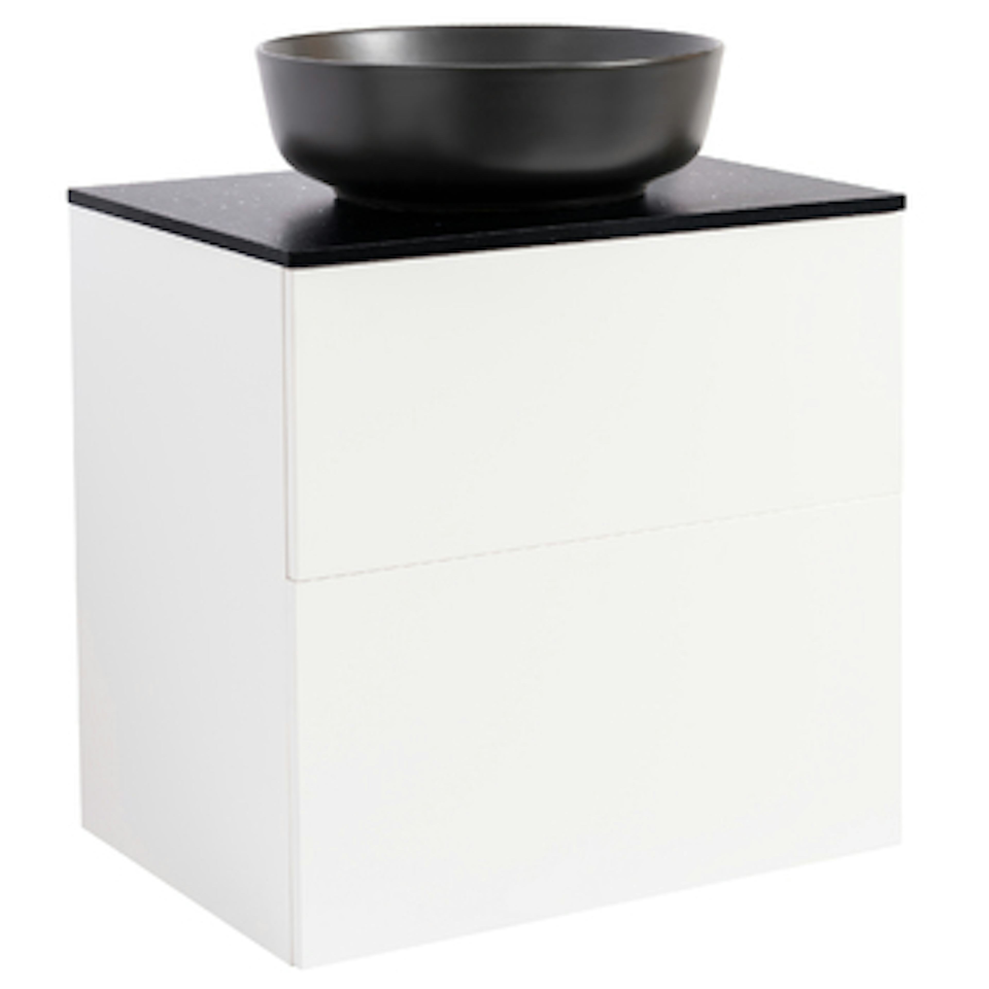 Tvättställsskåp Alterna Isella med Bänkskiva Kvartskomposit och Runt Tvättställ