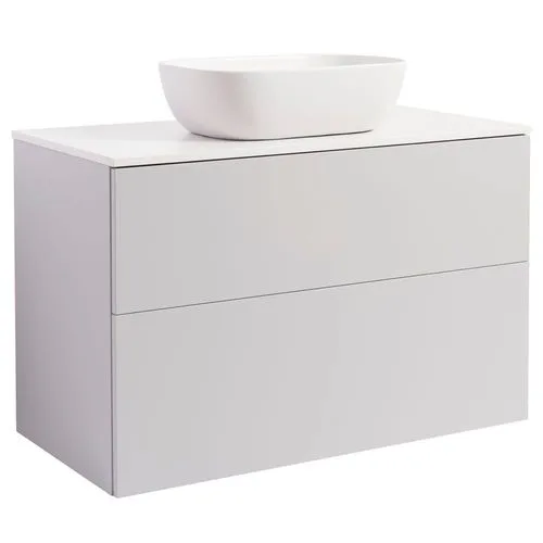 Tvättställsskåp Alterna Isella med Bänkskiva Kvartskomposit och Rektangulärt Tvättställ