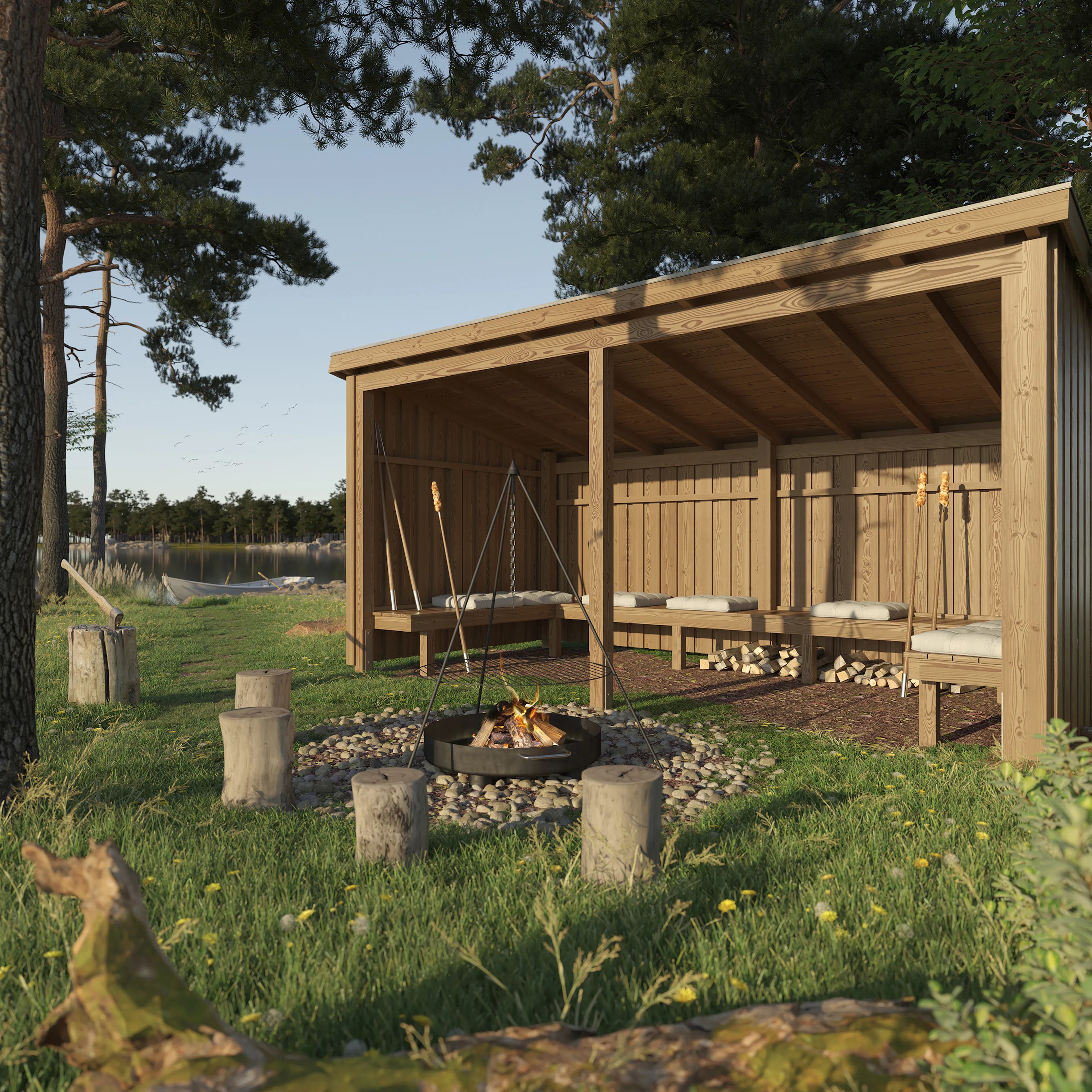 Eldstuga PLUS Nordic 9,5 m2