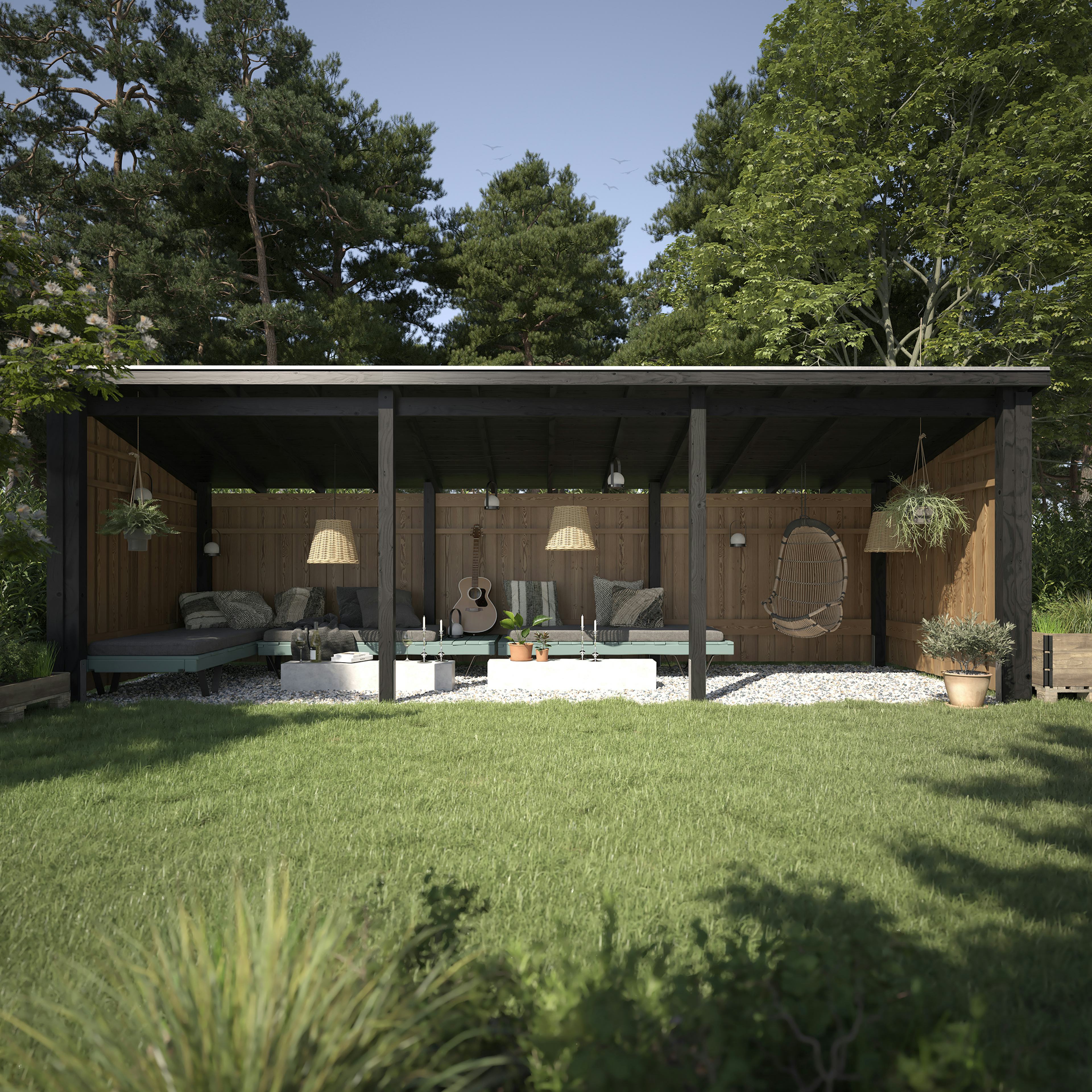 Bod PLUS Nordic Multi Trädgårdshus 14 m²