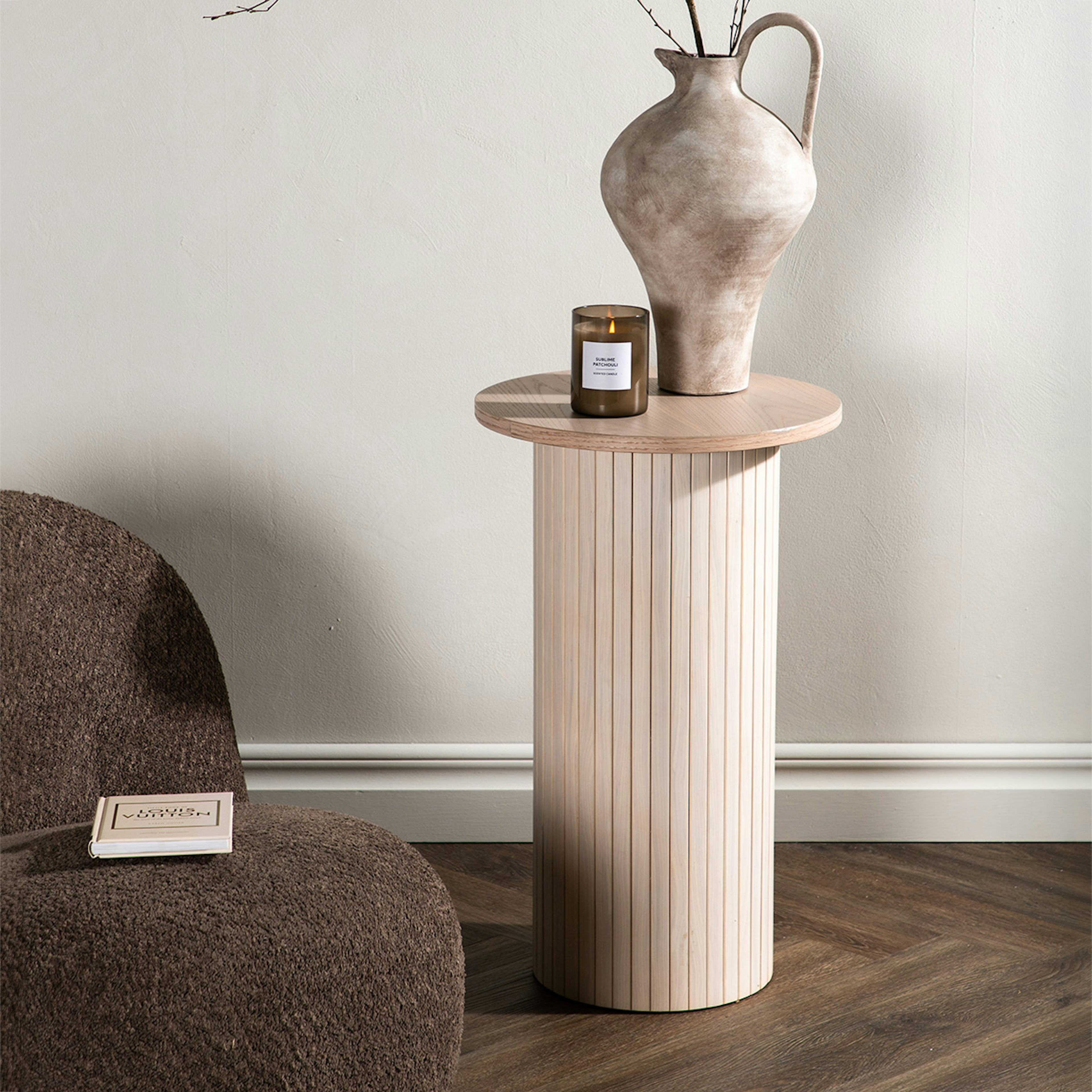 Sidobord Venture Home Bianca Ø40 cm