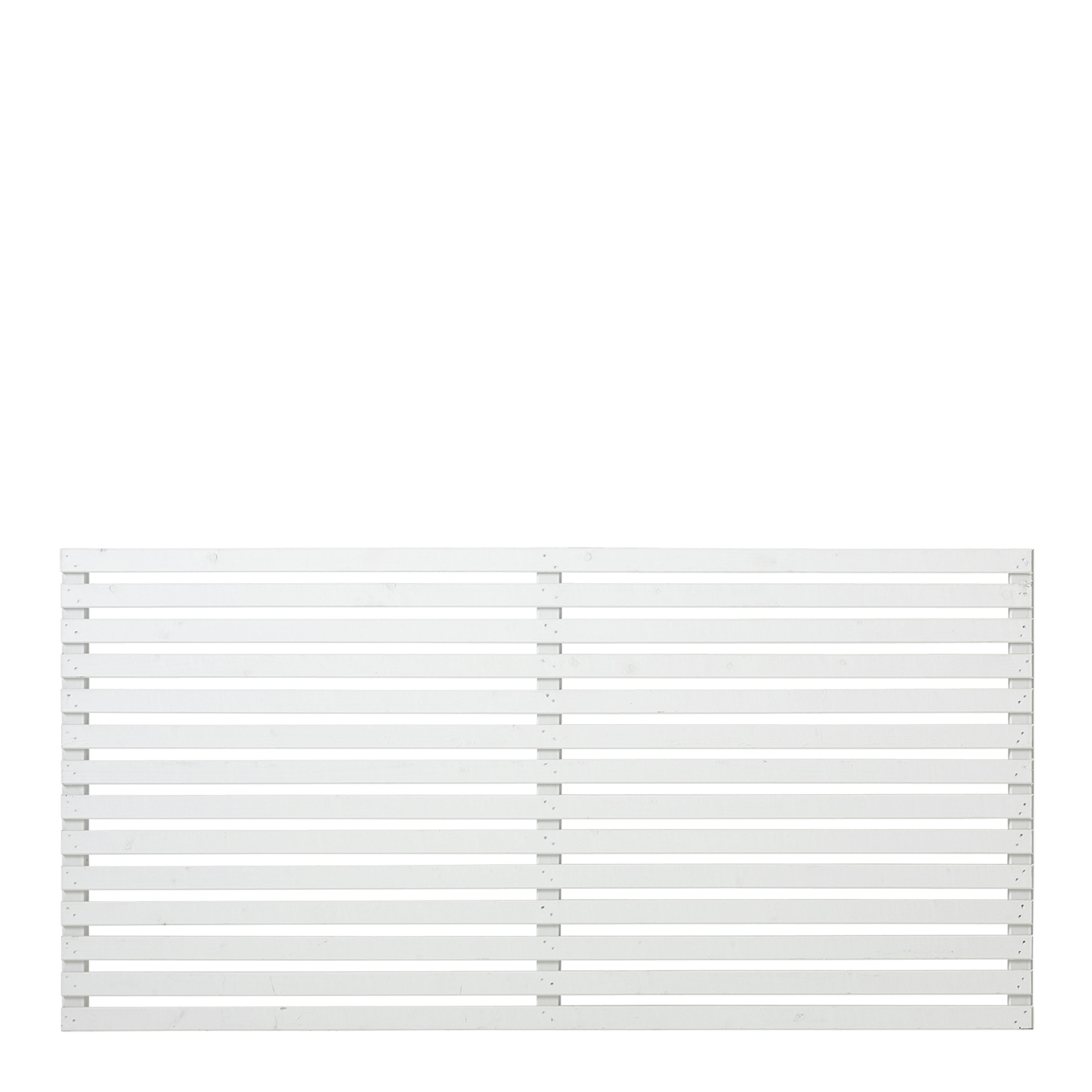 Staket PLUS Tokyo Grundmålad Vit 180×90 cm