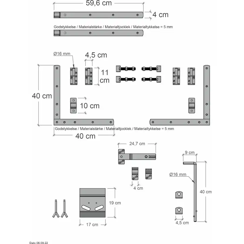 Dubbelgrind PLUS Harmoni inkl. Beslag